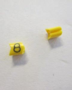 Cable noticeable clip 02-3 yellow/black 8   diameter 1.3-3.0